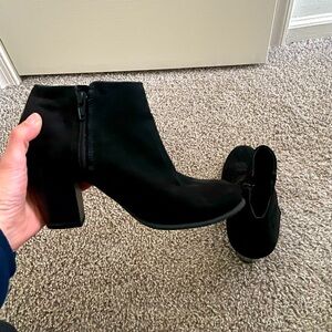 Black booties size 7